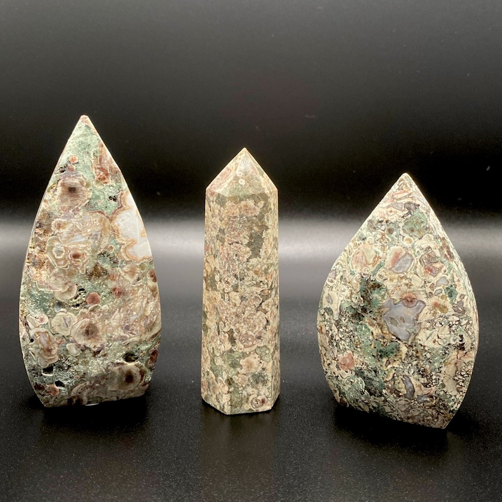 RAIN FOREST JASPER ARROW HEAD AND TOWER